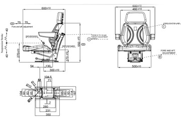 СИДЕНЬЕ SEAT URSUS C-330 C-360 385 ZETOR MF ПОДЛОКОТНИКИ ПОДГОЛОВНИК
