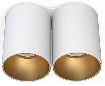Lampa sufitowa spot tuba EYE TONE II biały, złoty