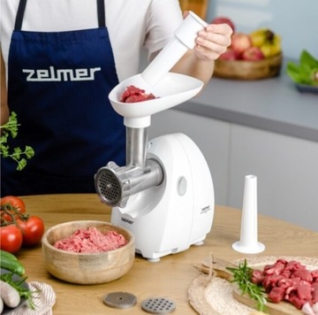 МОЩНАЯ МЯСОРУБКА ZELMER ZMM4080B 1900ВТ 3 СИТКА