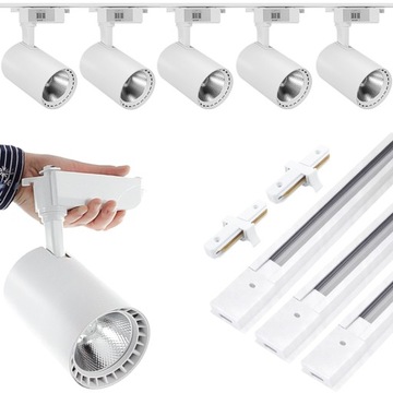 5x OŚWIETLENIE SZYNOWE DO KUCHNI SALONU JADALNI STÓŁ BIURKO KOMPUTER 150W