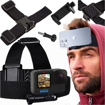 Держатель шлема на голову для телефона GoPro, смартфона iPhone 15/14/13/12