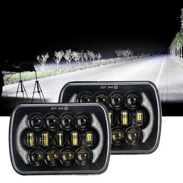 300W 7x6 cala lampka sygnalizacyjna samochód stylizacji część zamienna LED