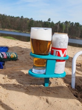 ДЕРЖАТЕЛЬ ДЛЯ ДВУХ БАНОК И БОЛЬШЕ (ВГОНЕННЫЙ В ЗЕМЛЮ) ИДЕАЛЬНО ДЛЯ ПЛЯЖА