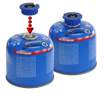 ADAPTER GAZU NABÓJ GAZOWY GWINT KARTUSZ BUTLI 7/16 SZYBKI MONTAŻ