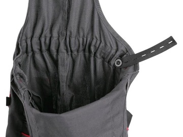 ДЕТСКИЙ ПОЛУКОМБИНЕЗОН, серо-красный, 120 см