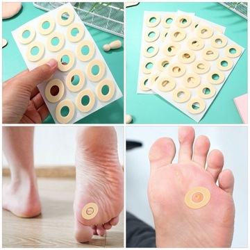 Poduszki kukurydziane na stopy Kolor skóry Podkładki kalusowe na stopy