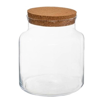 Хорошая баночка с пробковой крышкой. Лес в банке.