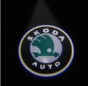 СВЕТОВЫЙ ПРОЕКТОР SKODA 2в1 СВЕТОДИОДНЫЙ ПРОЕКТОР 3D ЛОГОТИП ДЛЯ СВЕТОДИОДНОГО АВТОМОБИЛЯ + БЕСПЛАТНО