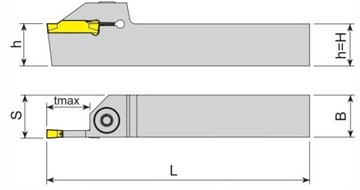 Акко нож режущий adk k-r 3232 t15 mgmn 200