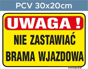 Tabliczka BHP Nie zastawiać #149 30x20cm P
