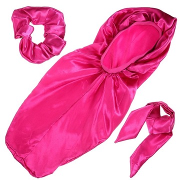 1 комплект шелковой повязки для сна с вьющимися волосами