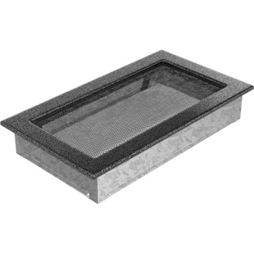 KRATKA WENTYLACYJNA KOMINKOWA 17x30 CZARNO-SREBRNA