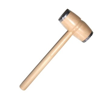 Na PREZENT Tłuczek młotek drewniany okłuty 29 cm EKO z DREWNA