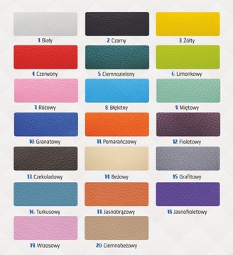 КРУГЛЫЙ ПУФ 40x18, ПУФ ИЗ ЭКО КОЖИ, ЦВЕТА