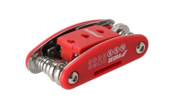 DEDRA Multitool, zestaw naprawczy rowerowy 06F244 zestaw 15szt, CRV