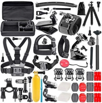 Sada 50v1 upevňovacích prvků GoPro, Dji, Insta360, Outdoorové příslušenství kufr
