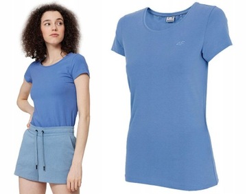 KOSZULKA DAMSKA 4F T-SHIRT BLUZKA BAWEŁNIANA r.XL