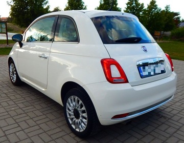 Fiat 500 II Seria 4 1.2 69KM 2017 Fiat 500 1.2 Lounge szklany dach jasny środek ładny zadbany bezwypadkowy, zdjęcie 8