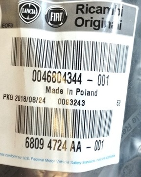 FIAT OE 46804344 TĚSNĚNÍ OKNO ČELNÍ