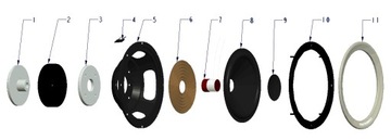 Центральный динамик Taga Harmony TAV-616C, дуб