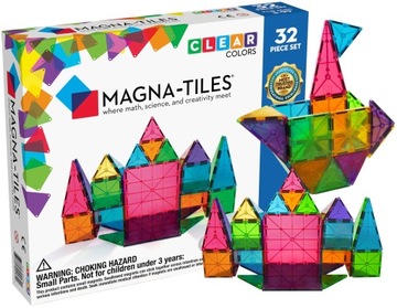 НАБОР МАГНИТНЫХ БЛОКОВ MAGNA TILES CLASSIC, 32 ЭЛЕМЕНТА.