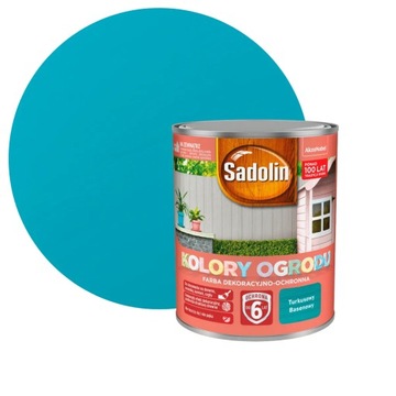 SADOLIN KOLORY OGRODU Turkusowy Basenowy 0,7L FARBA DEKORACYJNO OCHRONNA
