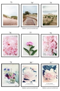 ПОСТЕР 50x70 ВЕСЕННЯЯ подборка из 100 ДИЗАЙНОВ eviero B2 цветы пейзажи природа бохо