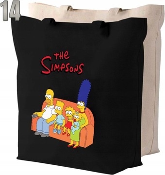 Torba bawełniana SIMPSONOWIE THE SIMPSONS + IMIĘ