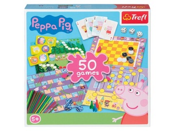 Gra Planszowa ŚWINKA PEPPA 50 Gier Trefl