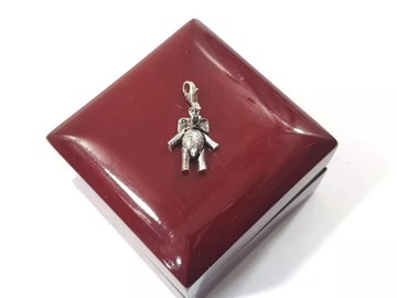 УНИКАЛЬНЫЙ СЕРЕБРЯНЫЙ КУЛОН ДЛЯ БРАСЛЕТОВ СЛОНА