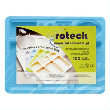 ОДНОРОДНЫЕ СТОМАТОЛОГИЧЕСКИЕ ПОДНОСКИ ROTECK BLUE 100 шт.