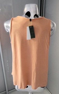 BENETTON bluzka morelowa krysztalki roz L/XL