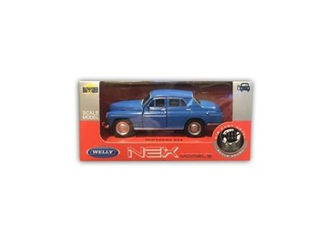 WARSZAWA 224 NIEBIESKA METALOWY MODEL 1:34 WELLY