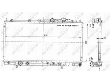 CHLADIČ CHRYSLER SEBRING 2.0-2.7 MITSUBISHI ECLIPSE I 3.0