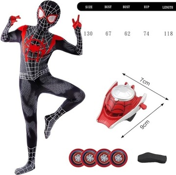 ПЛАТЬЕ ЧЕЛОВЕКА-ПАУКА НА ХЭЛЛОУИН, КОСТЮМ ДЛЯ ДЕТСКОГО РАЗМЕРА 130