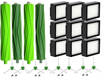ZESTAW SZCZOTKI WAŁKI FILTRY iRobot Roomba J7 E4 E5 E6 E7 I3 I4 I5 I6 I7 I8