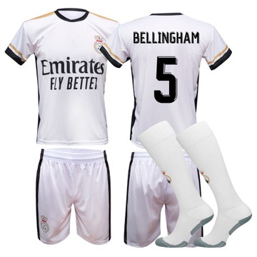 REAL MADRYT JUDE BELLINGHAM Strój Piłkarski + Getry r. S