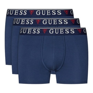 GUESS BOKSERKI MĘSKIE MAJTKI BRIAN HERO BOXER TRUNK 3PK GRANATOWE r.M