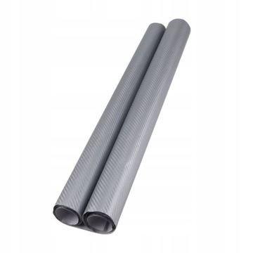 FOLIA 3D 127 x 50cm OKLEINA KARBON SREBRNA CARBON