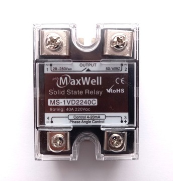 Przekaźnik regulator półprzew.mocy SSR 40A 4-20mA