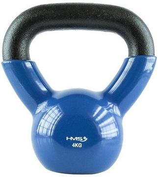 ŻELIWNY KETTLEBELL POKRYTY WINYLEM HMS 4 KG