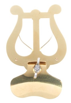 Лира-труба ПКМ большая, 2 зажима, латунь, с чашей