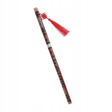Chinese Vertical Bamboo Flute Traditional Woodwind Instrument Craft E Key