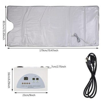 Инфракрасное одеяло для сауны для интенсивной коррекции фигуры и похудения.