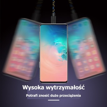 OPLATANY ŻÓŁTY KABEL USB-C WZMACNIANY QUICKCHARGE