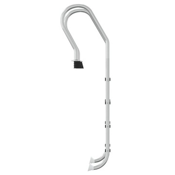 vidaXL Лестница для бассейна 54x38x184,5 см, нержавеющая сталь 304