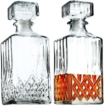 ГРАФИН 1Л ВИСКИ ЛИКЕР КРИСТАЛЛ 2 шт.