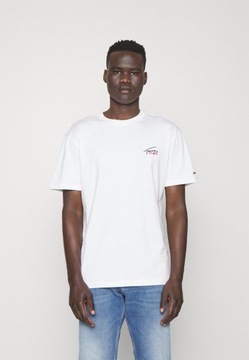 T-shirt basic FLAG biały Tommy Hilfiger Jeans M