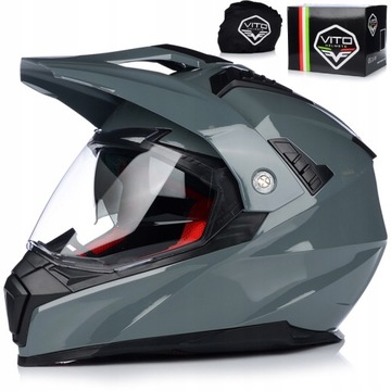 KASK MOTOCYKLOWY | VITO MOLINO | ENDURO CROSS QUAD ATV + SZYBA + BLENDA