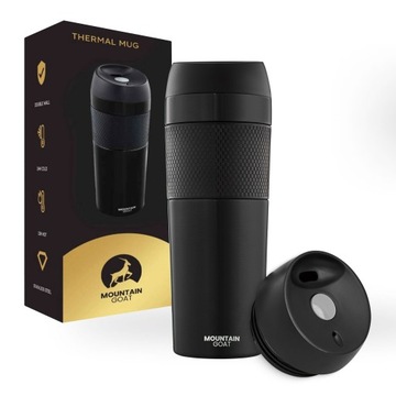 KUBEK TERMICZNY TERMOS GORĄCE NAPOJE DO 12H-24H KAWA HERBATA SZCZELNY 400ml